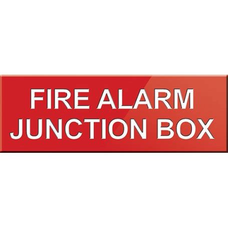 fire alarm junction box labels|fire alarm stickers.